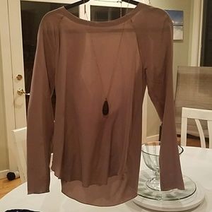 100 % Silk long-sleeve Blouse